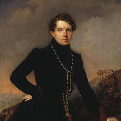 Main portret pisatelya a. n. muraveva  1838 