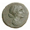 Press center cleopatra vii on coins