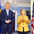 Press center carl bildt and hillary clinton